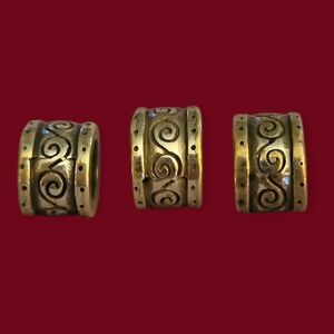 BRIGHTON Set of Three Swirl Spacer Charm Beads